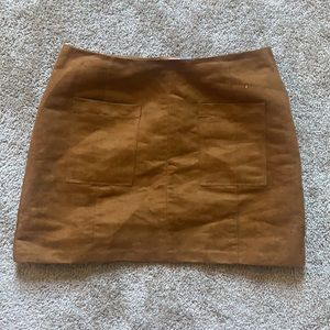 Size 2 brown Faux Suede Old Navy Skirt